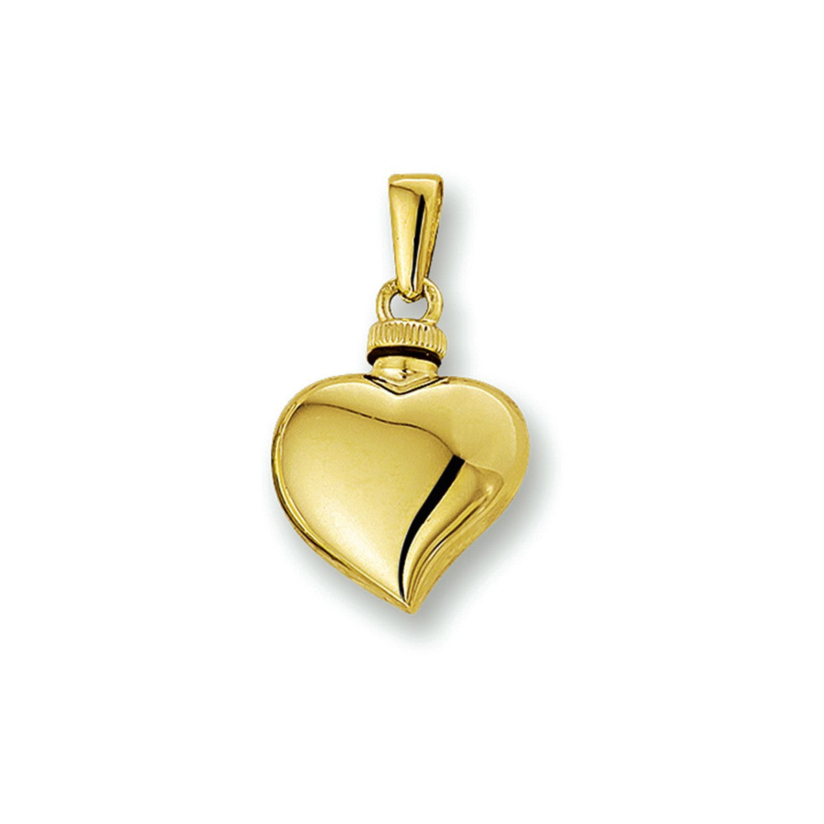 Fantasy Collection Urnhanger hart 16 mm 14K geelgoud