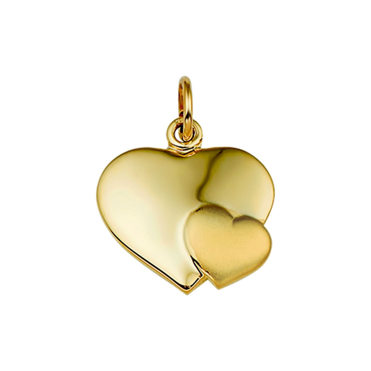 Fantasy Collection Hanger hart poli/mat 14K geelgoud