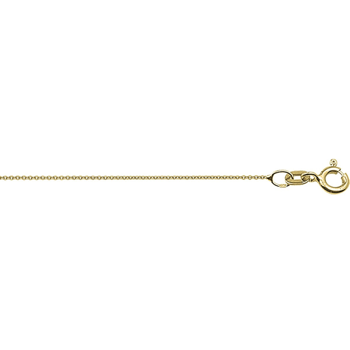 Fantasy Collection Collier anker rond 0,8 mm 14K geelgoud