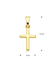 14K geelgoud hanger kruis 4014855 - PansiteNederland.nl