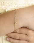 14K geelgouden armband hartjes 4016116 - PansiteNederland.nl