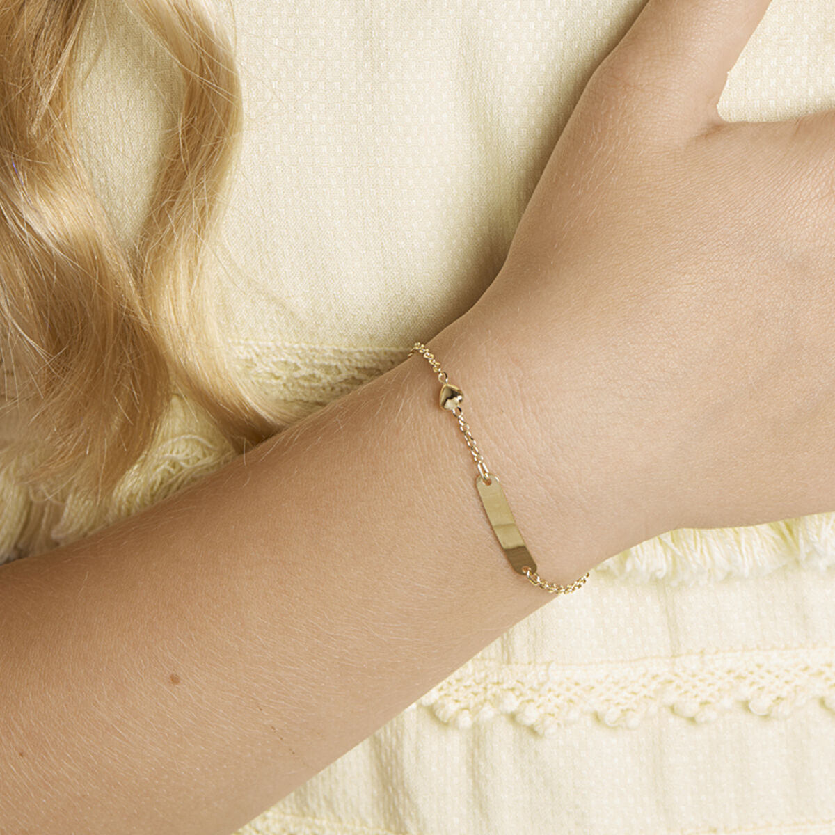 14K Geelgoud Graveerarmband Hart Plaat 4,0 mm 4016121 - PansiteNederland.nl