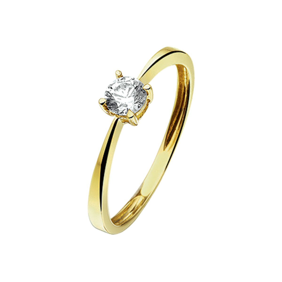 Ring zirkonia 14K geelgoud 4 mm – 4016870