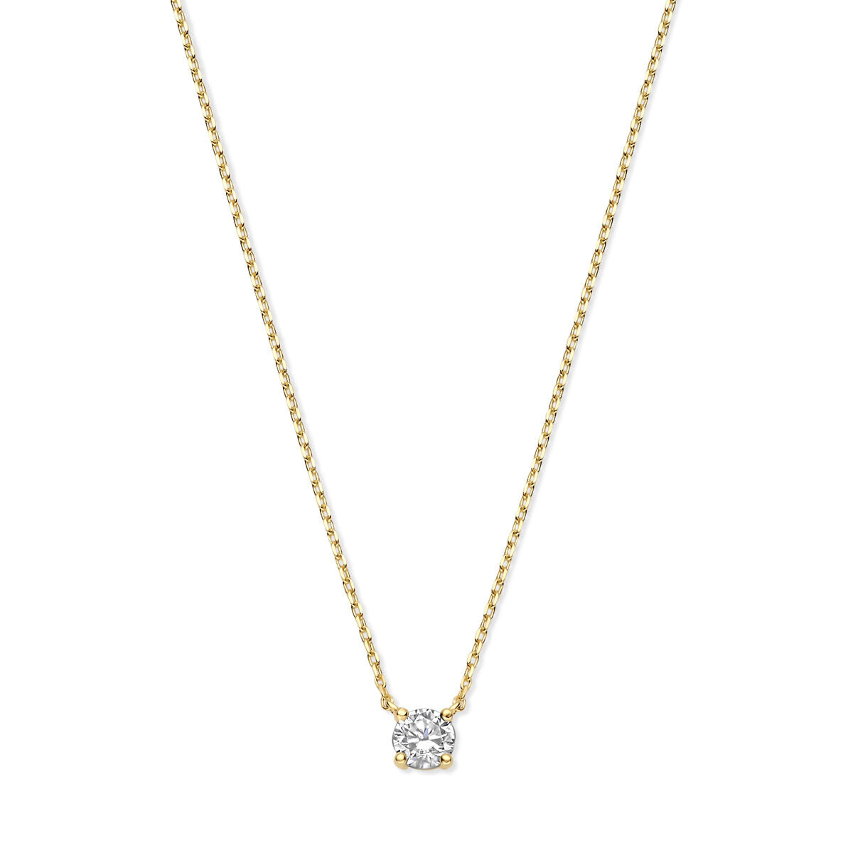Fantasy Collection Collier zirkonia 40 - 42 - 44 cm 14K geelgoud