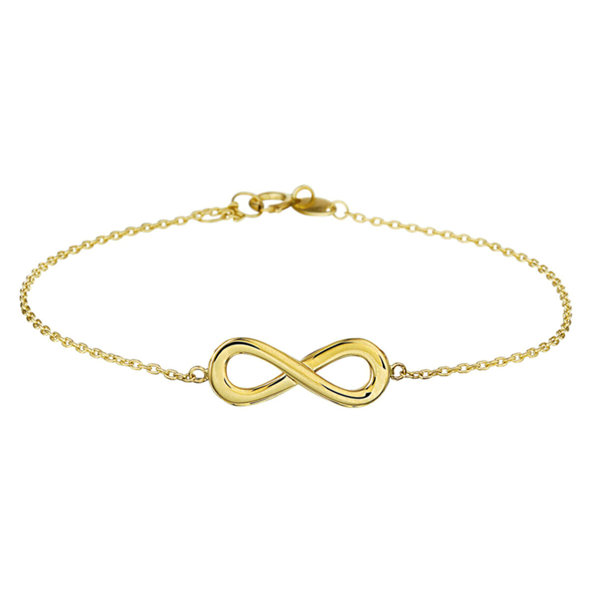 Fantasy Collection Armband infinity 17.5 + 1 cm 14K geelgoud
