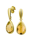 14K Geelgoud Oorhangers Citrien 4017178 - PansiteNederland.nl