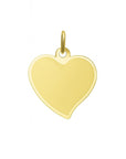 14K Geegouden Graveerhanger hart mat gediamanteerd - 4017189 - PansiteNederland.nl