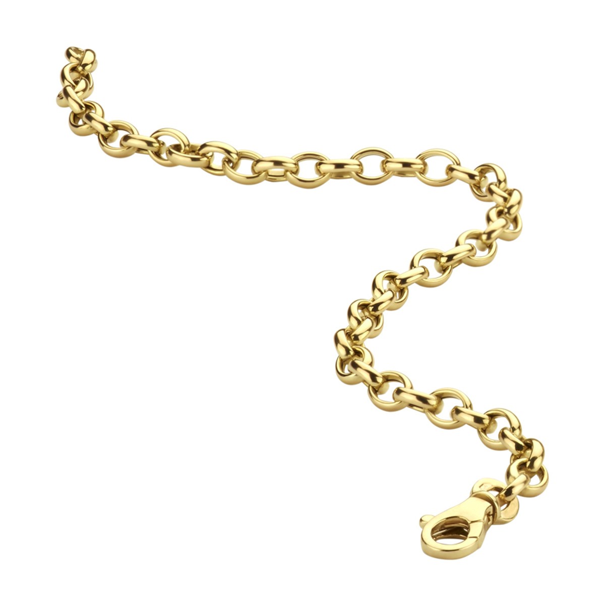 Armband jasseron 4,3 mm 19 cm 14K geelgoud – 4017204