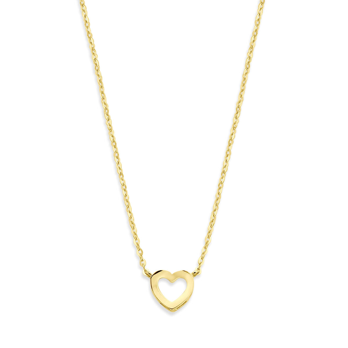 Fantasy Collection Collier hartje 41 - 43 - 45 cm 14K geelgoud