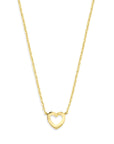 14K geelgoud collier hart 41 + 4 cm 4017385 - PansiteNederland.nl