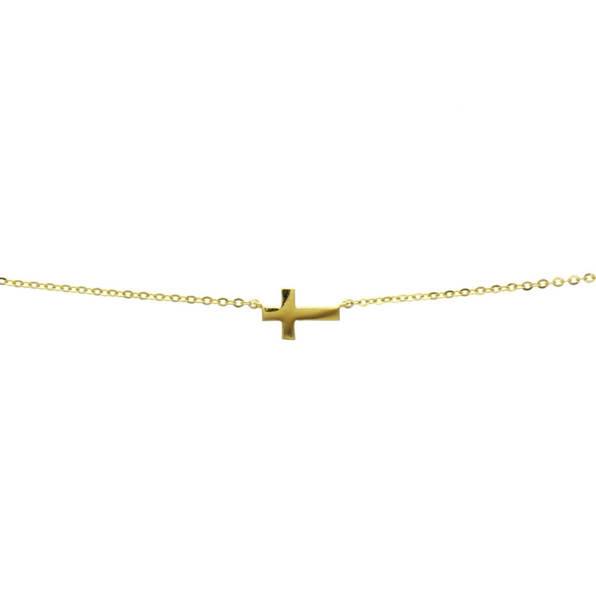 Fantasy Collection Collier kruis 41 - 43 - 45 cm 14K geelgoud