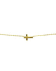 14K geelgoud collier kruis 41 - 43 - 45 cm 4017415 - PansiteNederland.nl