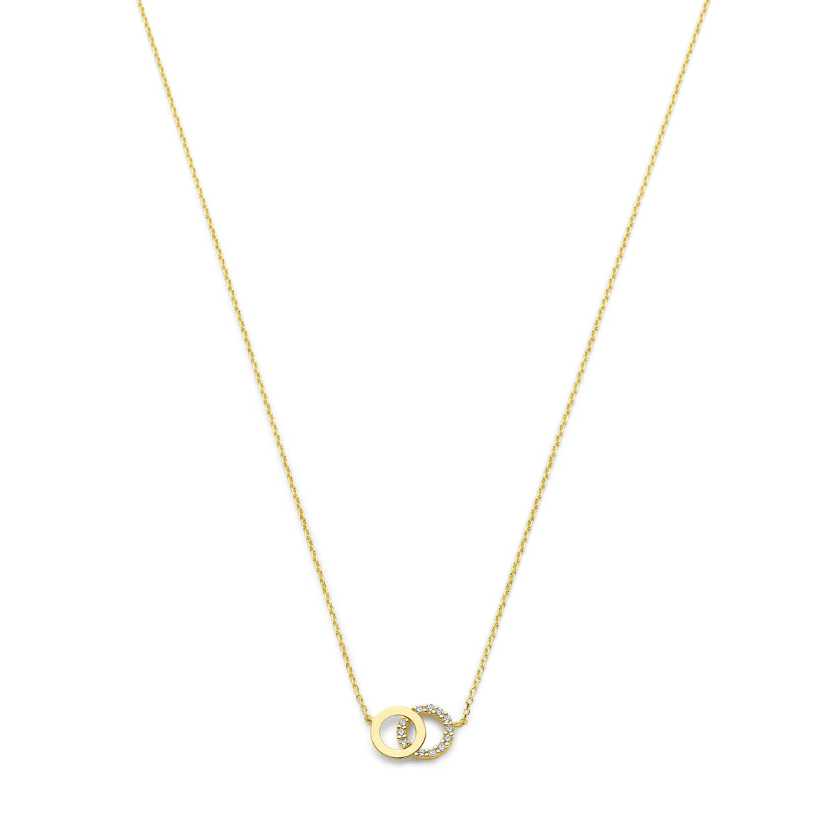 Fantasy Collection Collier zirkonia 40 - 42 - 44 cm 14K geelgoud