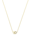 14K geelgoud collier zirkonia 40 - 42 - 44 cm 4017712 - PansiteNederland.nl