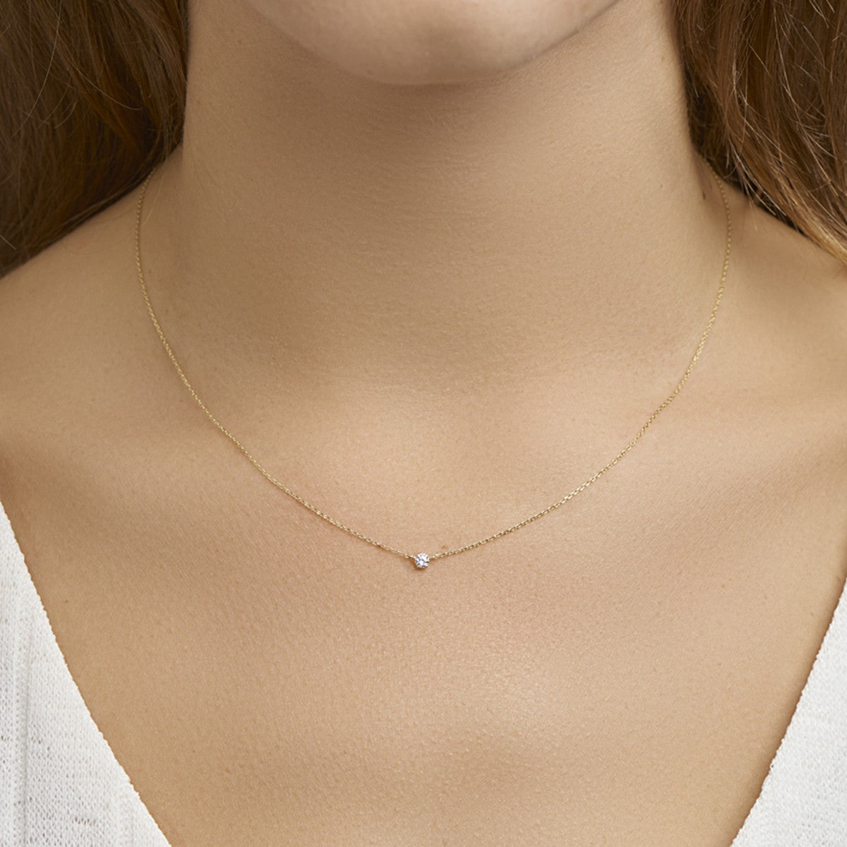Collier zirkonia 40 - 42 - 44 cm 14K geelgoud 3 mm – 4017715