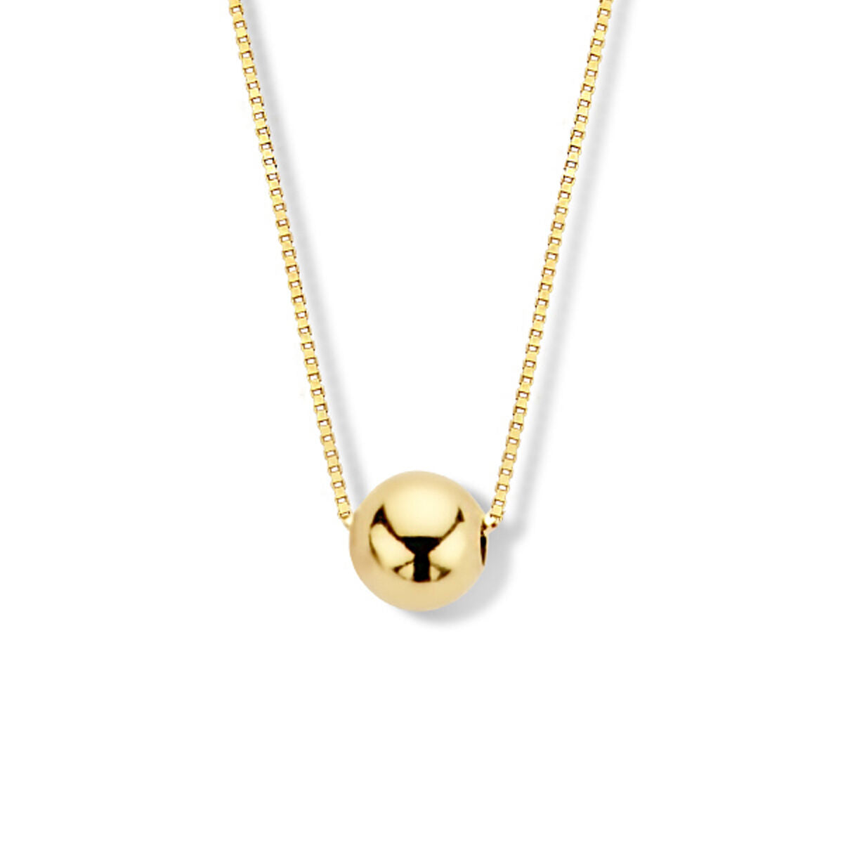 Fantasy Collection Collier bol 40 + 1,5 cm 14K geelgoud