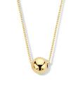 14K geelgoud collier bol 40 + 1,5 cm 4017979 - PansiteNederland.nl