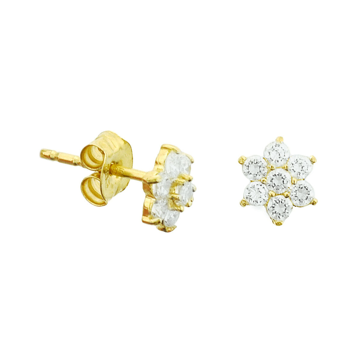 Fantasy Collection Oorbellen zirkonia halo 14K geelgoud - PSN4018270