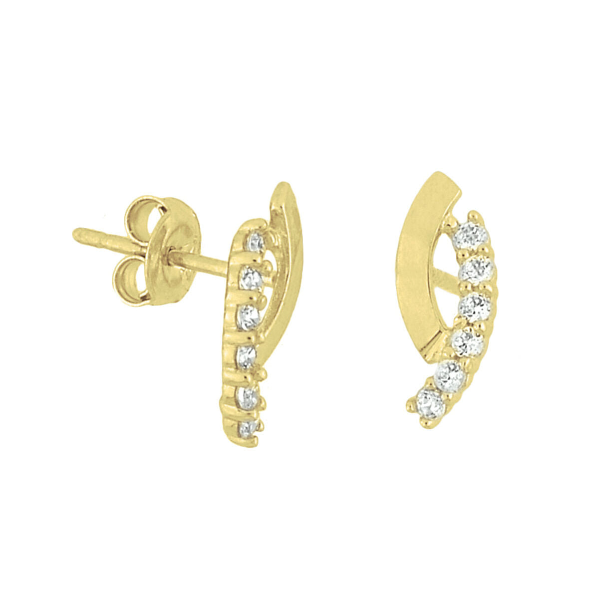 Fantasy Collection Oorbellen zirkonia 10,5 mm 14K geelgoud - PSN4018277