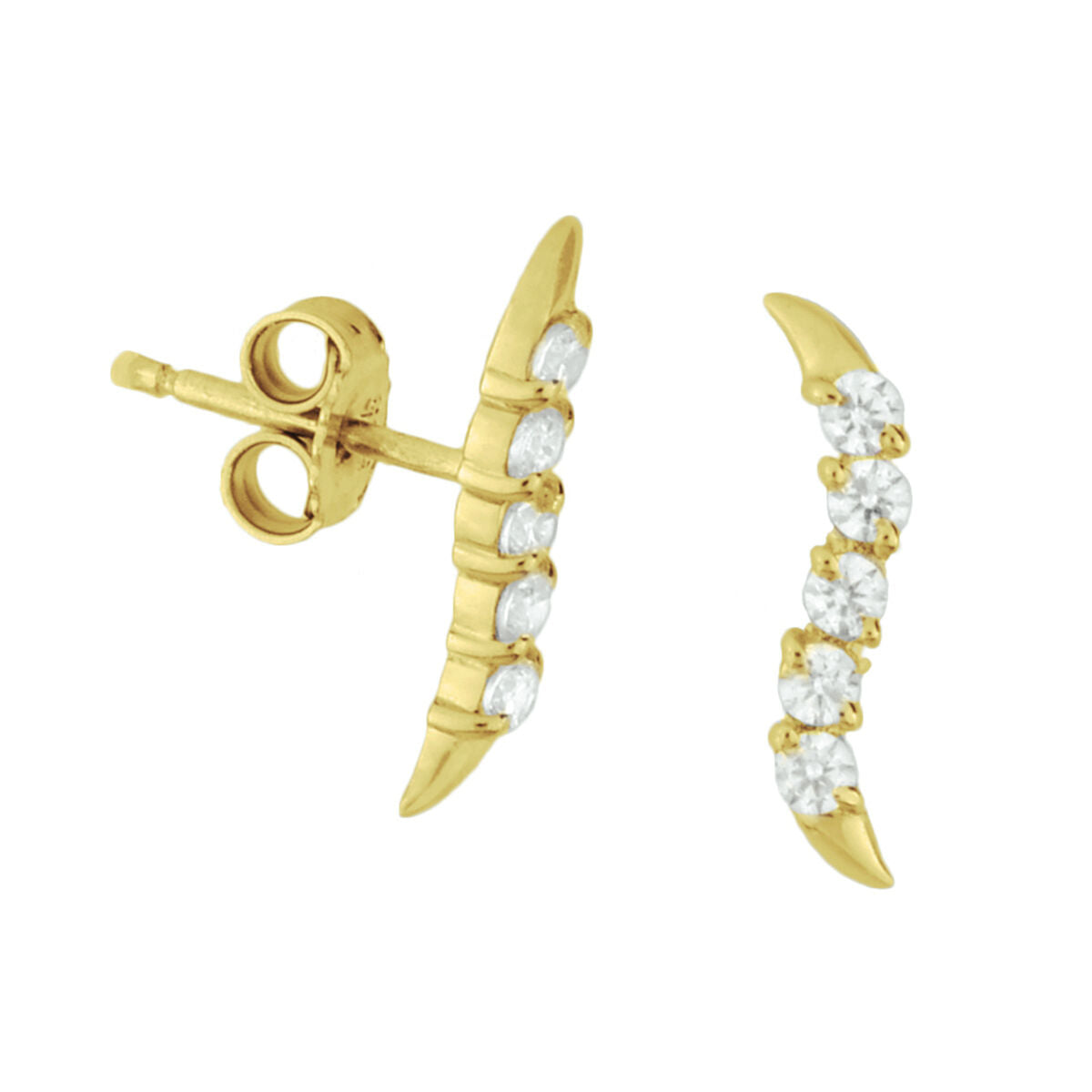Fantasy Collection Oorbellen zirkonia 14K geelgoud