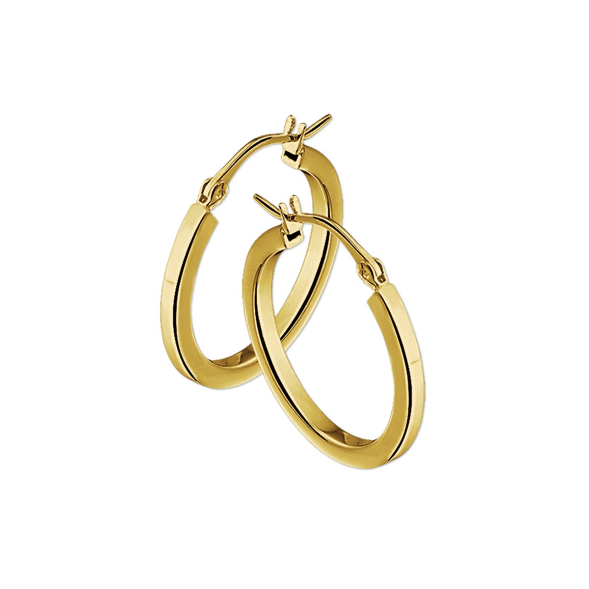 Klapoorringen vierkante buis 14K geelgoud 15 mm – 4018333