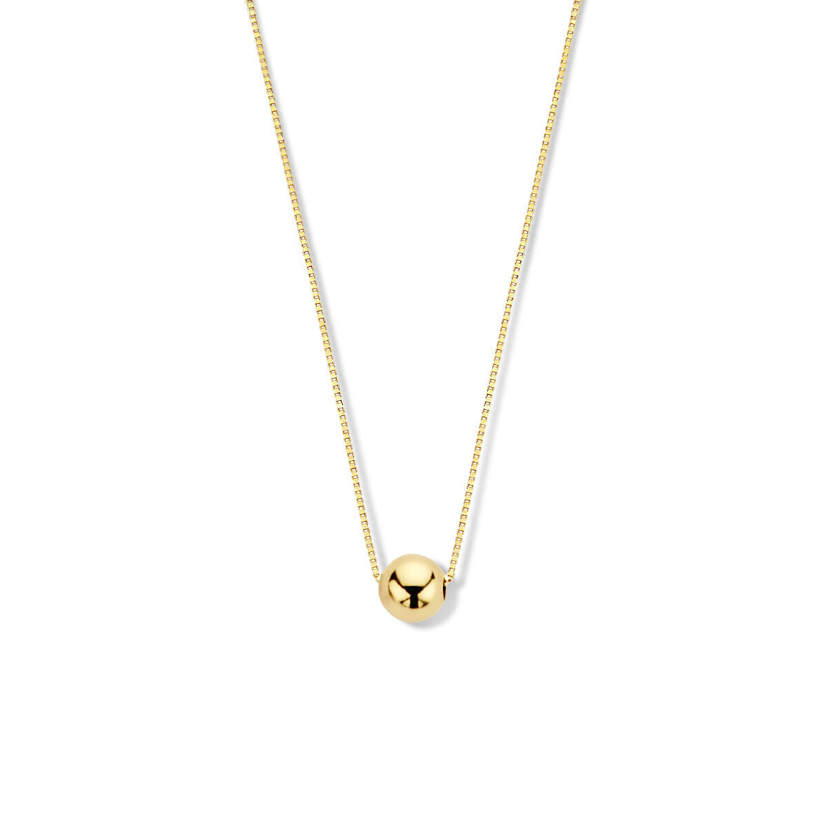 Fantasy Collection Collier bol 0,5 mm 40 + 1,5 cm 14K geelgoud