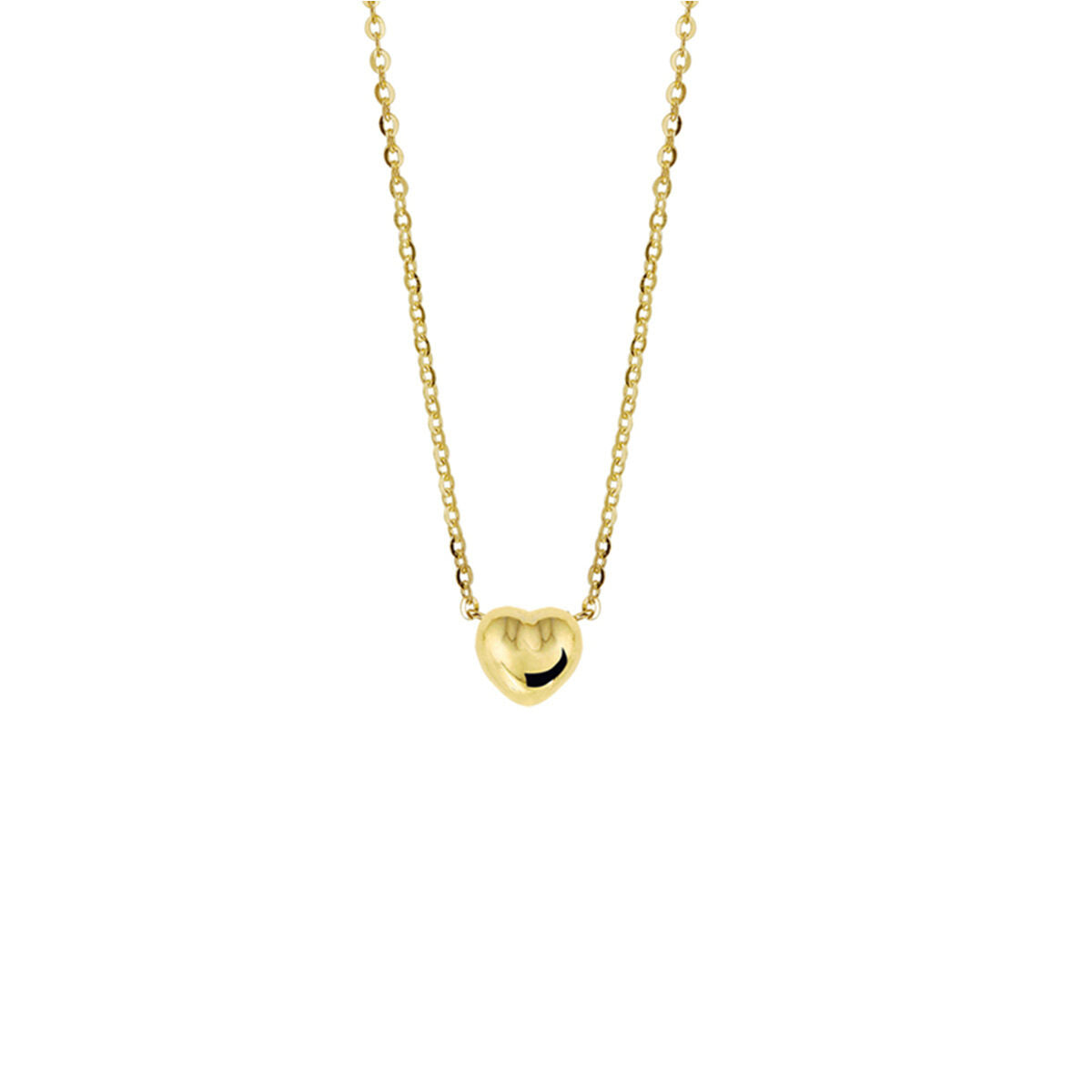 Fantasy Collection Collier hart 1,0 mm 38 - 40 cm 14K geelgoud