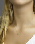 14K geelgoud collier zirkonia 0,8 mm 40 + 4 cm 4018342 - PansiteNederland.nl