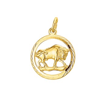 Fantasy Collection Hanger sterrenbeeld stier gediamanteerd 14K geelgoud - PSN4018372