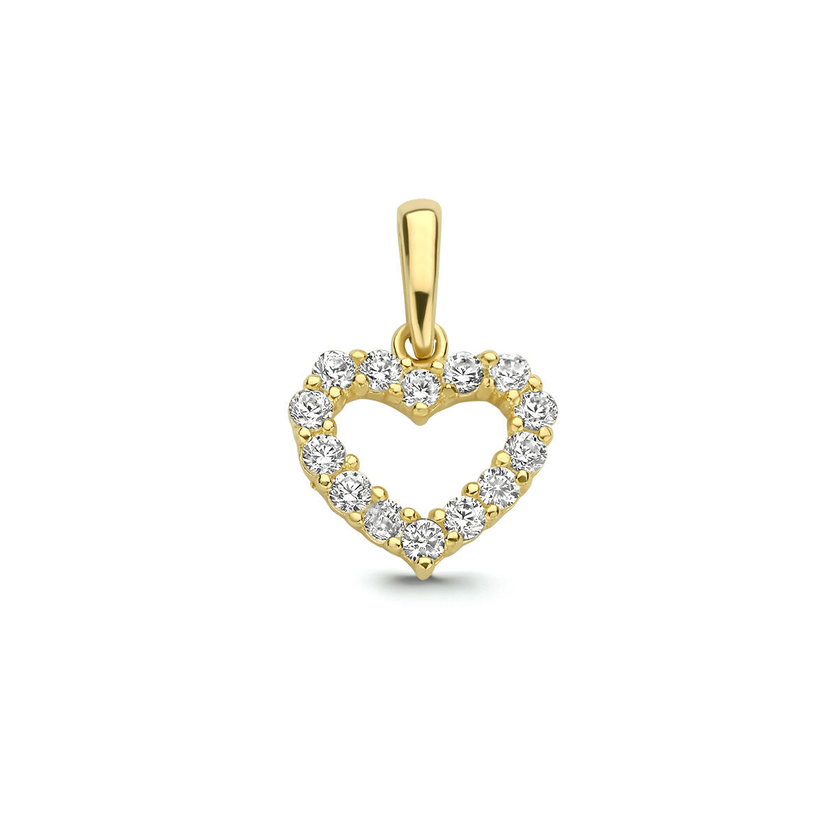 Fantasy Collection Hanger hart zirkonia 14K geelgoud