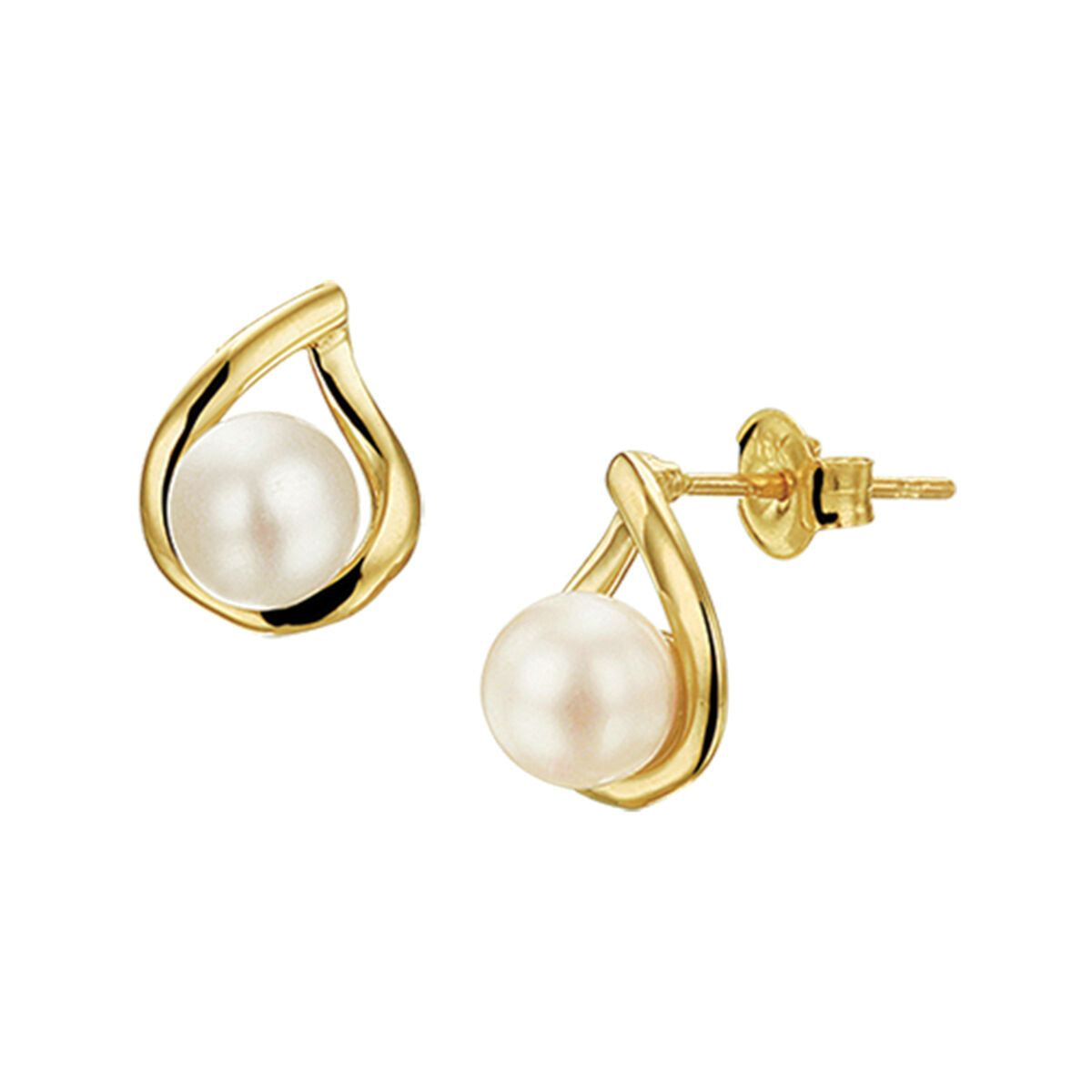Fantasy Collection Oorbellen parel 14K geelgoud