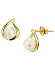 14K Geelgoud Oorknoppen Parel 4018725 - PansiteNederland.nl