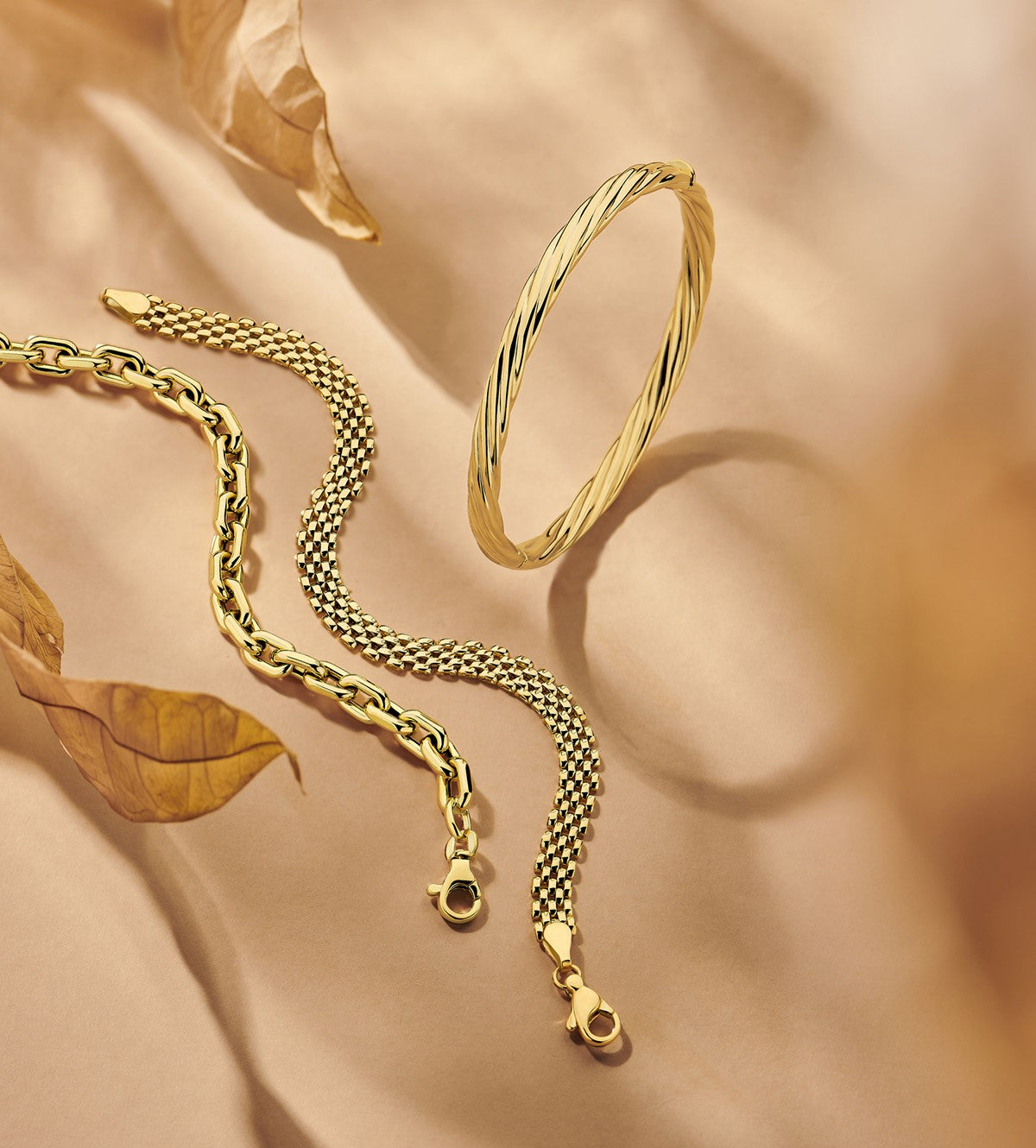 Armband panter 14K geelgoud