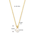14K geelgoud collier parel 41 - 43 - 45 cm 4018915 - PansiteNederland.nl