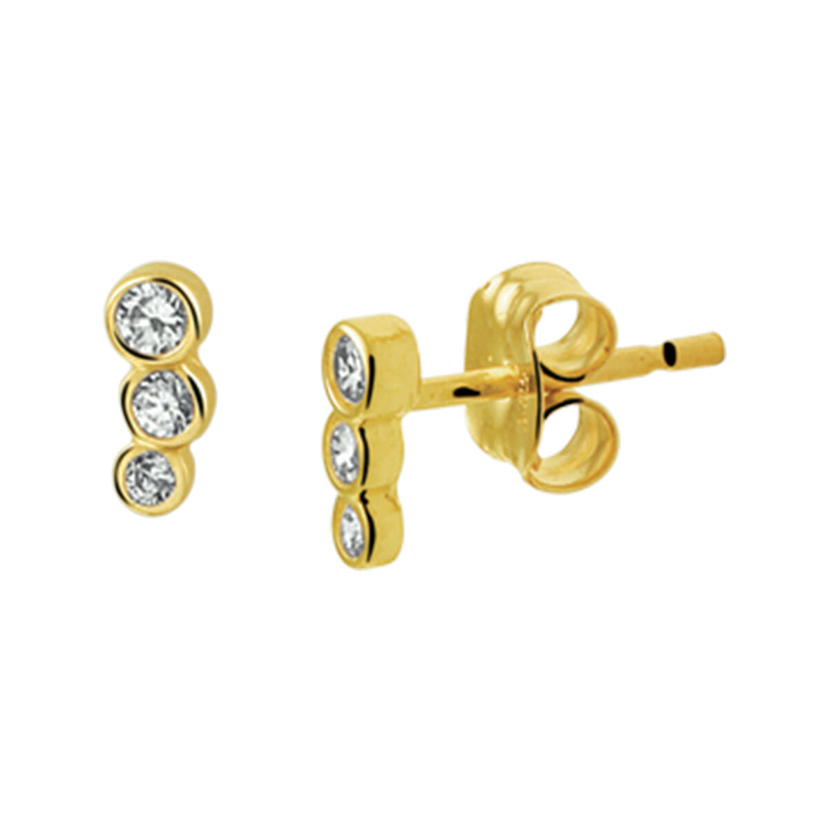 Fantasy Collection Oorbellen zirkonia 14K geelgoud