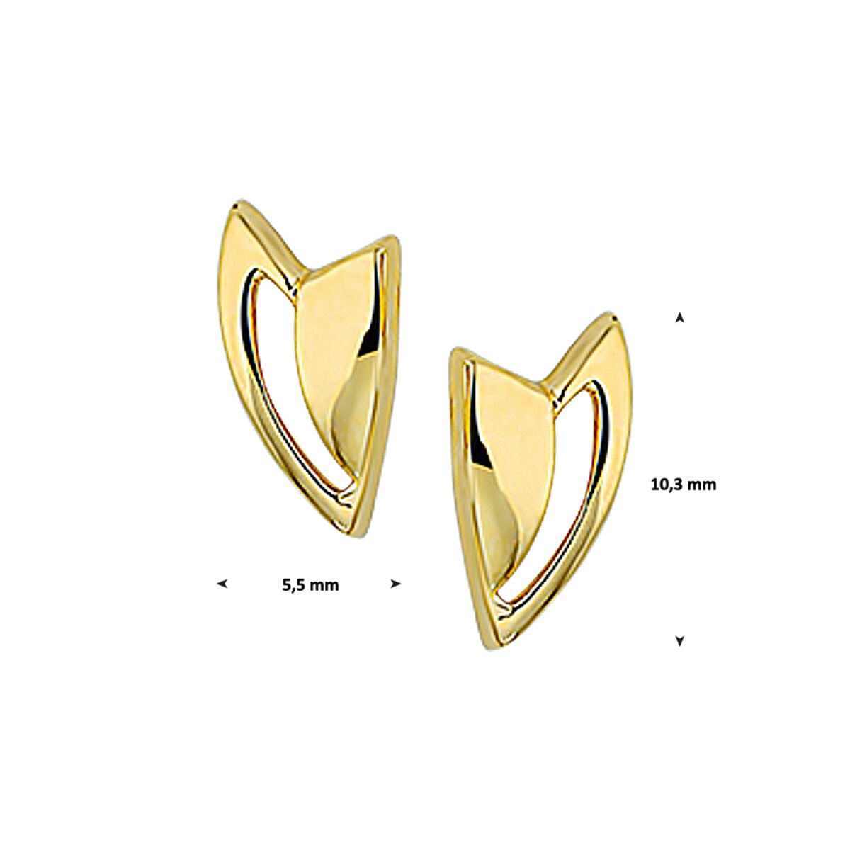 Fantasy Collection Oorbellen 14K geelgoud