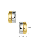 14K Bicolor Geelgouden Oorknoppen Boogjes - 4019090 - PansiteNederland.nl