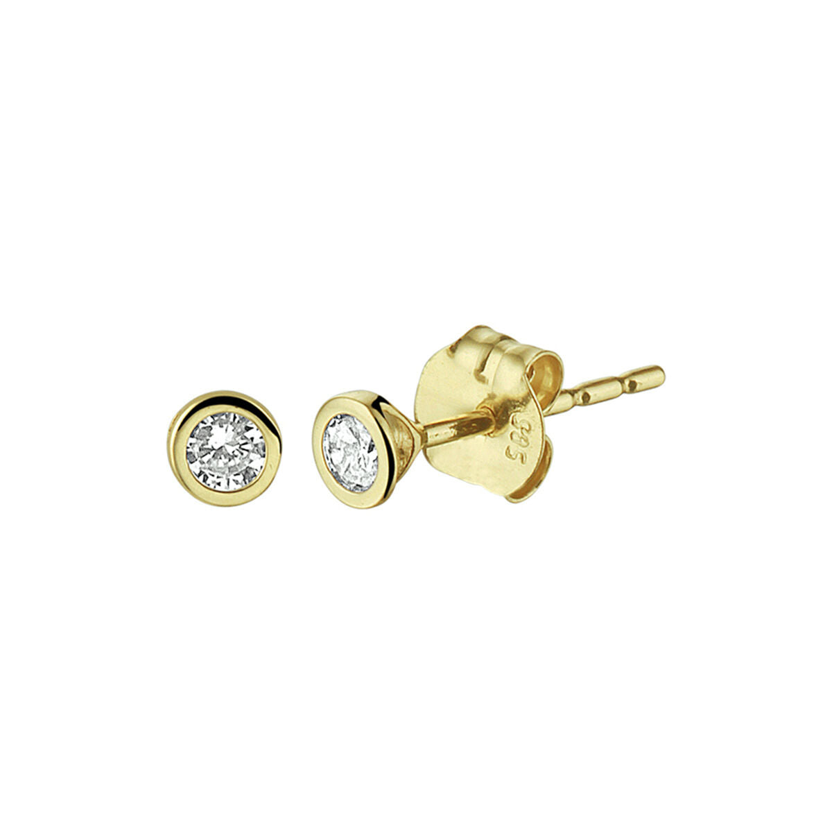 Fantasy Collection Oorbellen zirkonia 14K geelgoud