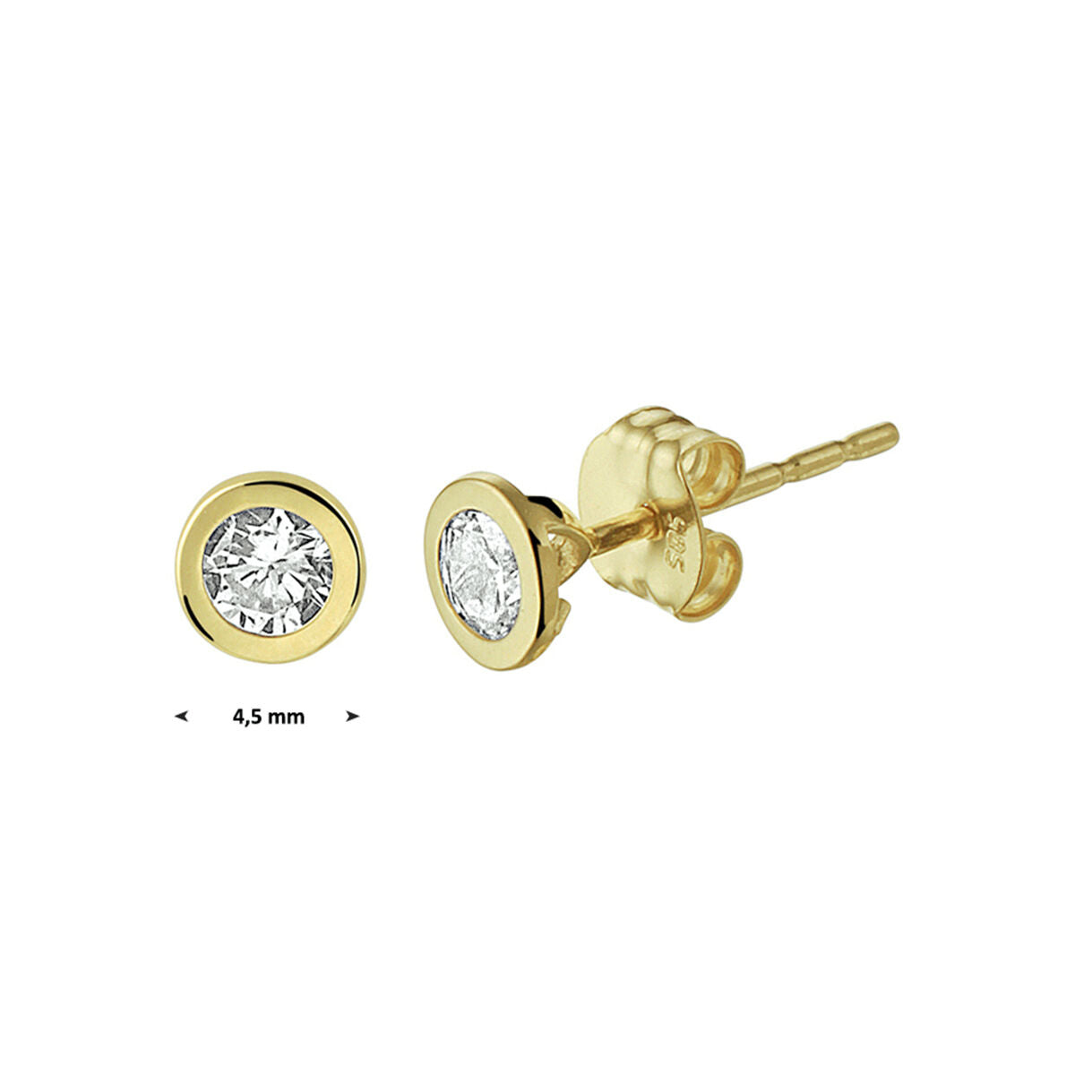 Fantasy Collection Oorbellen zirkonia 14K geelgoud