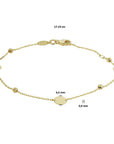 14K Geelgoud Armband Rondjes 17 - 19 Cm 4020095 - PansiteNederland.nl
