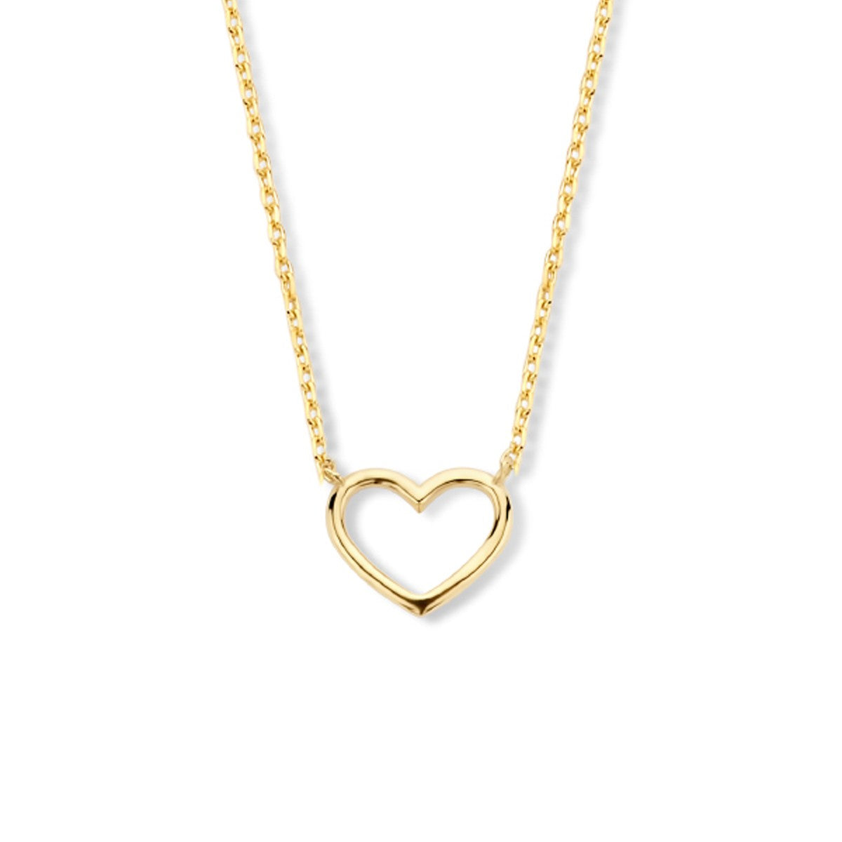 Fantasy Collection Collier hart 40 - 42 - 44 cm 14K geelgoud