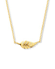14K geelgoud collier veer 40 - 42 - 44 cm 4020137 - PansiteNederland.nl