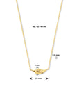 14K geelgoud collier veer 40 - 42 - 44 cm 4020137 - PansiteNederland.nl