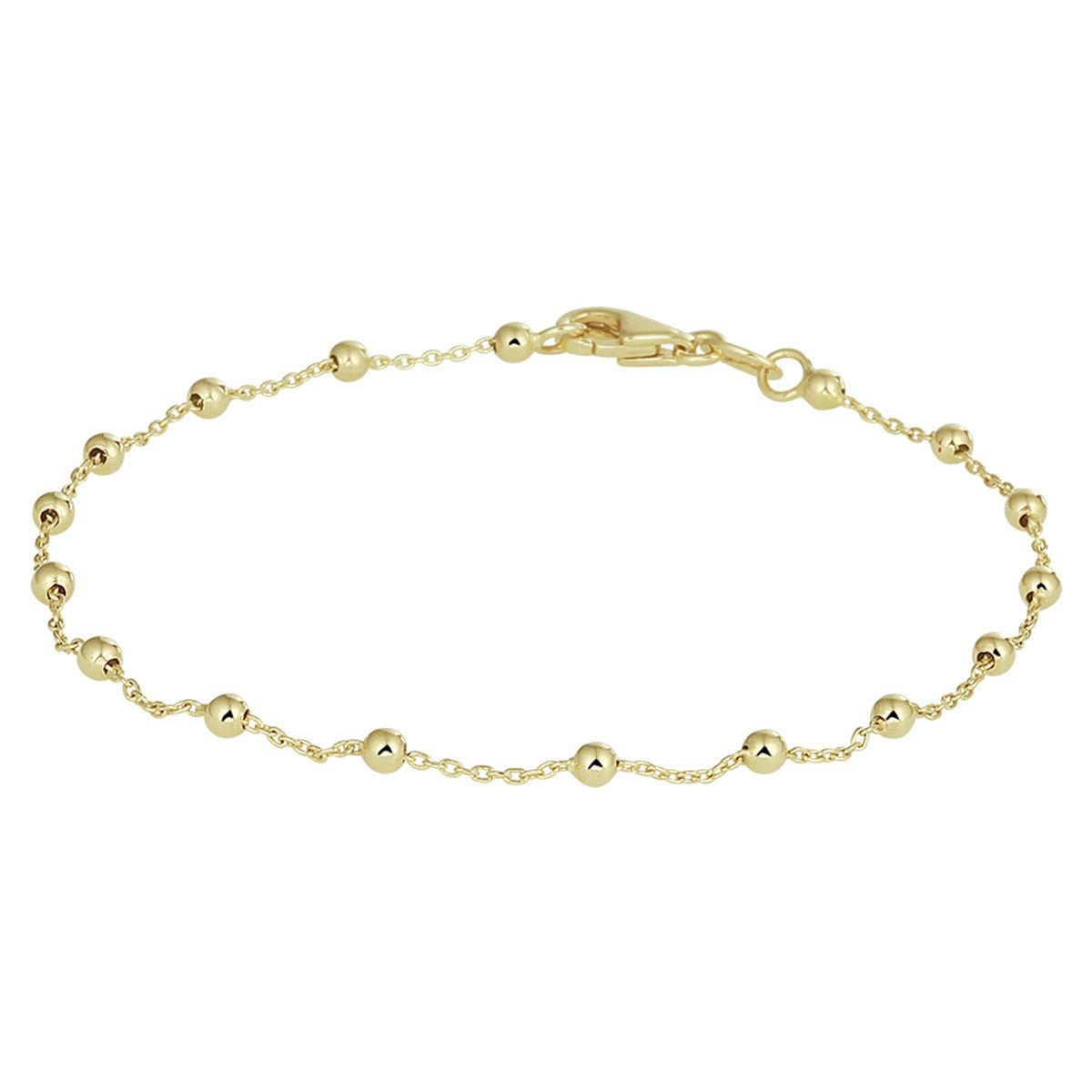 Fantasy Collection Armband bolletjes 0,9 mm 18 cm 14K geelgoud