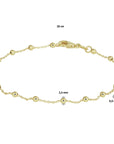 14K Geelgoud Armband Bolletjes 0,9 Mm 18 Cm 4020326 - PansiteNederland.nl