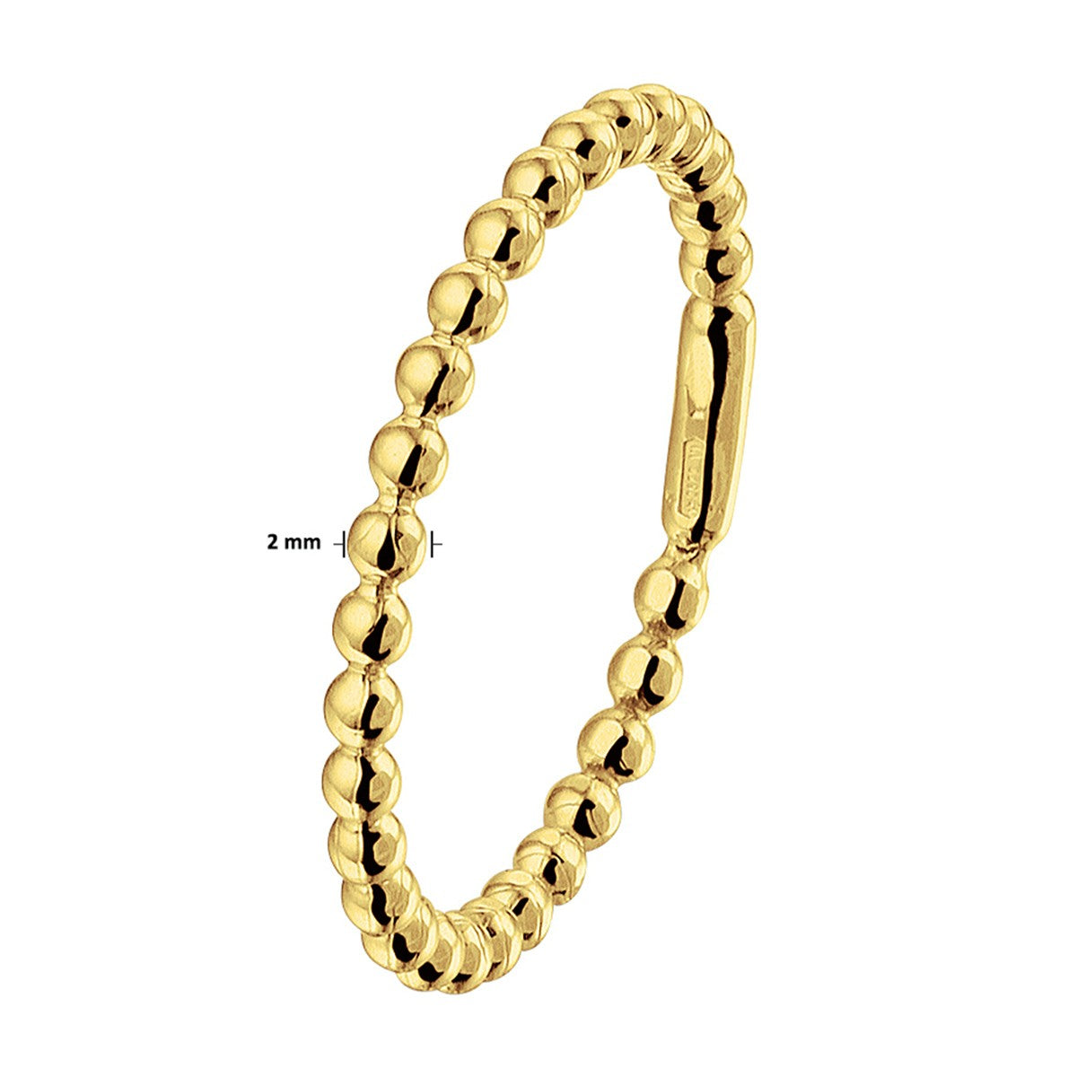 Fantasy Collection Aanschuifring bolletjes 14K geelgoud