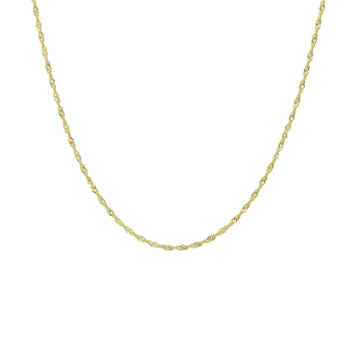 Fantasy Collection Collier singapore 1,2 mm 14K geelgoud