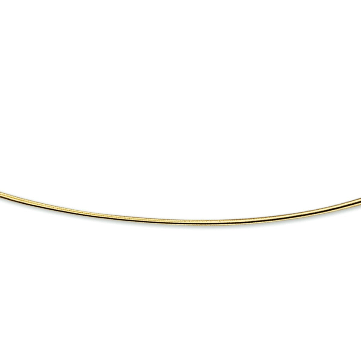 Fantasy Collection Collier omega rond 1,1 mm 14K geelgoud