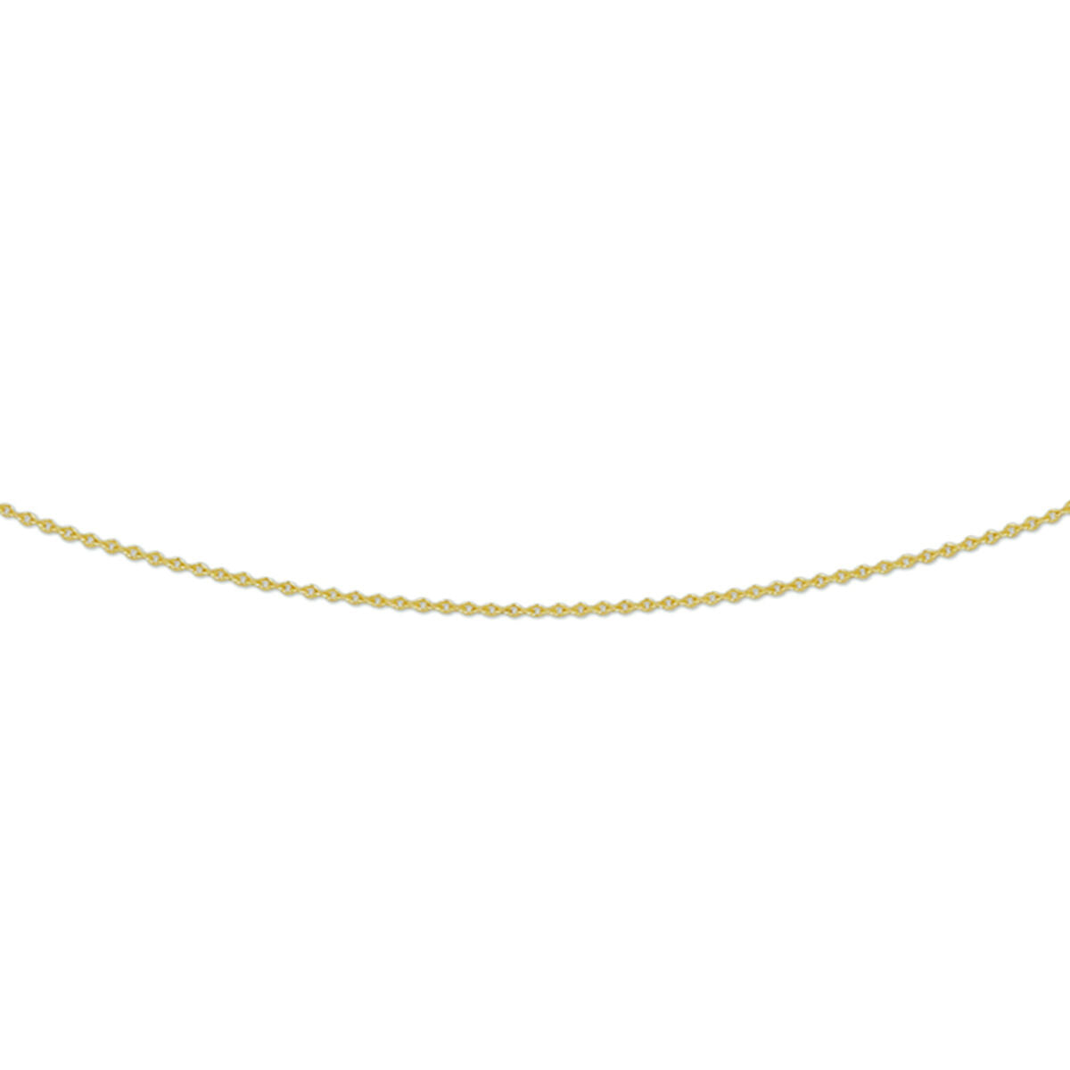 Fantasy Collection Collier anker plat 0,8 mm 14K geelgoud