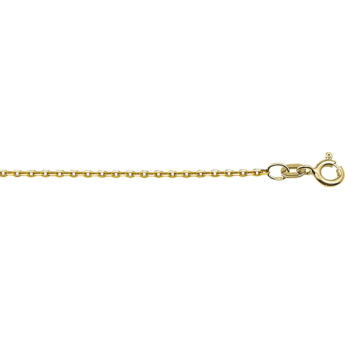 Fantasy Collection Collier anker plat 1,2 mm 14K geelgoud